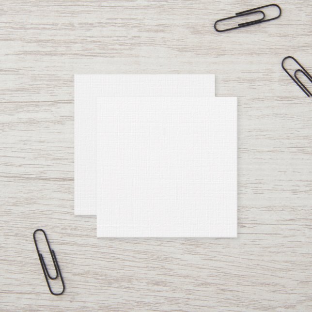 Premium Linen Square Business Card (Front/Back In Situ)