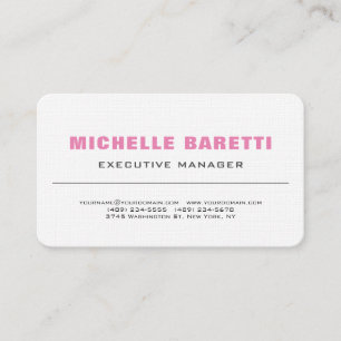 Premium Linen Stylish Modern Professional Business Card