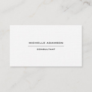 Premium Linen Unique Special Black White Business Card