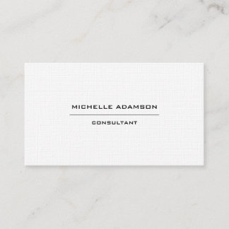Premium Linen Unique Special Black White Business Card