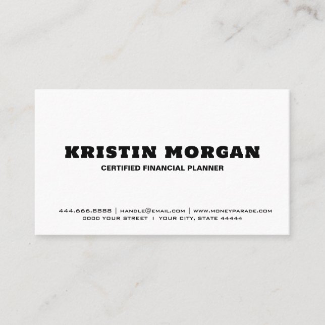 Premium Luxury Business Cards, Customisable Design Business Card (Front)