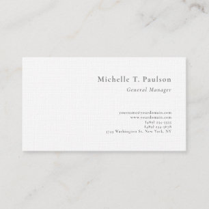 Premium Luxury Linen Minimalist Modern Business Card