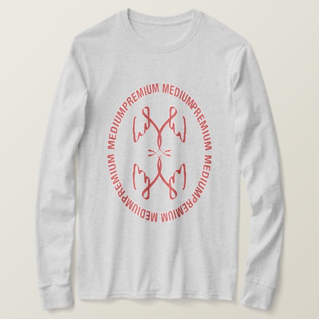 Premium Medium Oval Signage T-Shirt (Design Front)