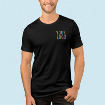 Premium Men’s Black T-Shirt Custom Company Logo