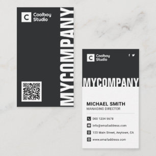 Premium Minimalist & Modern Professional Business Card