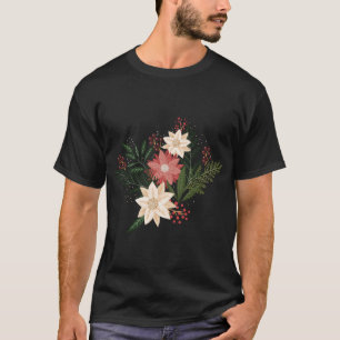 premium modern botanical christmas holiday T-Shirt