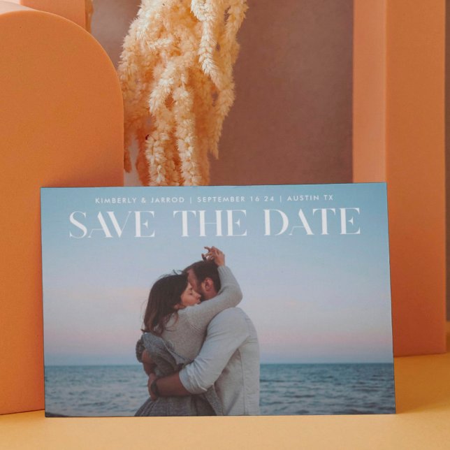 Premium Modern TRENDY Text Photo DESIGNER Save The Save The Date (Creator Uploaded)
