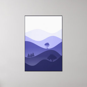 Premium mountain painting canvas print