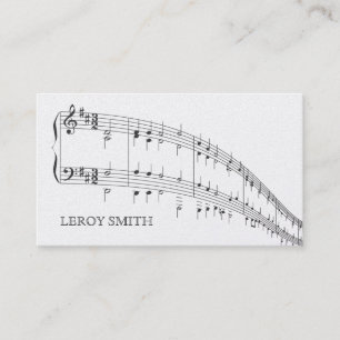 Premium Musician Artist  Music Teacher Songwriter Business Card