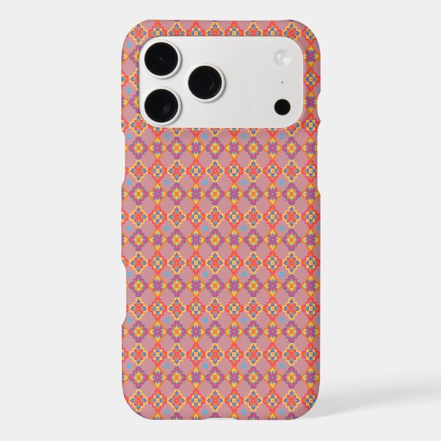 Premium Native American Geometric Floral Pattern (Back)