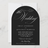 Premium Onyx Elegant Calligraphy The Wedding Arch