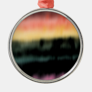 Premium Ornament, Digital Tie Dye Metal Tree Decoration