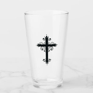 Premium Ornamental Carved Cross Art Glass