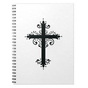 Premium Ornamental Carved Cross Art Notebook