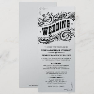Premium Paper Elegant Western Wedding Invitations