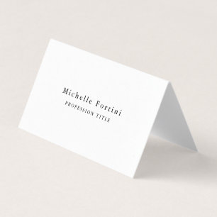 Premium Pearl Elegant Plain Minimalist Business Card