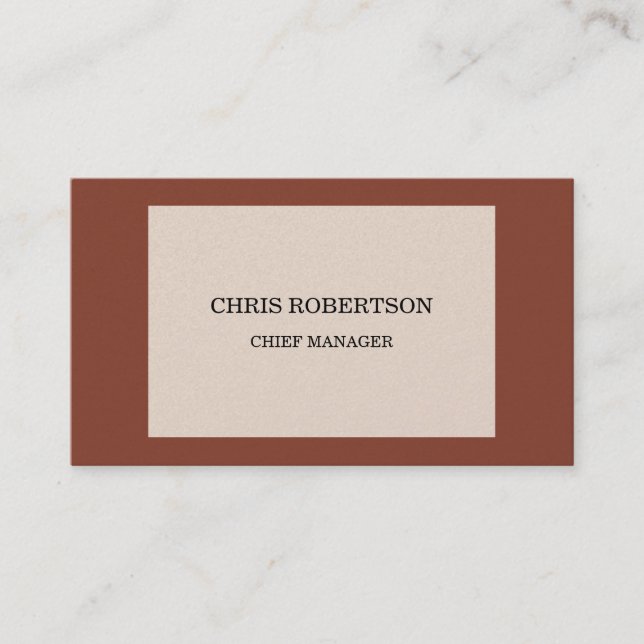 Premium Pearl Modern Minimalist Business Card (Front)