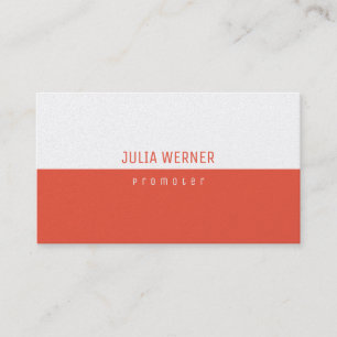 Premium Pearl Paper Modern Promoter Business Card