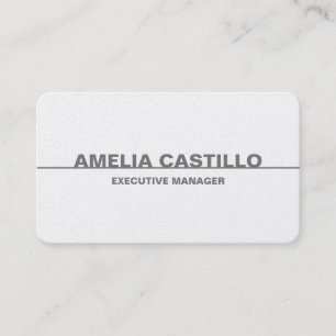 Premium Pearl Trendy Modern Elegant Simple Bold Business Card