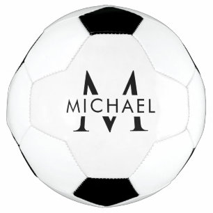 Premium Personalised Monogram Name Soccer Ball Des