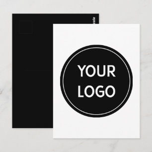 Premium QR Logo Concept for Modern Postcard