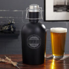 Premium Quality Black Engraved Steel Beer Growler