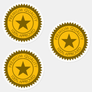 Premium quality certificate seal template labels