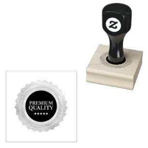 PREMIUM QUALITY Circle Layout Jet Black Ink Sharp  Rubber Stamp