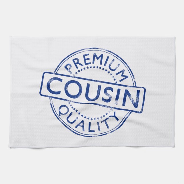 Premium Quality Cousin Tea Towel (Horizontal)