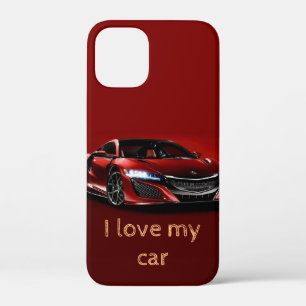 Premium Red Sports Car iPhone / love my car  iPhone 12 Mini Case
