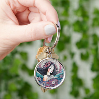 Premium Round Keychain Keep your keys safe