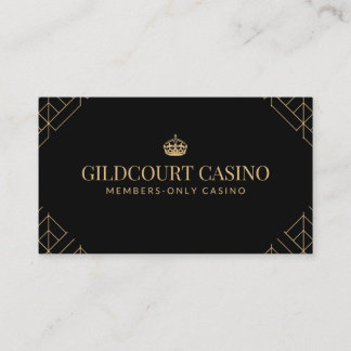 Premium Royal Black & Gold Classy Business Card