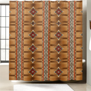 Premium Rustic Industrial Shower Curtain Style 2