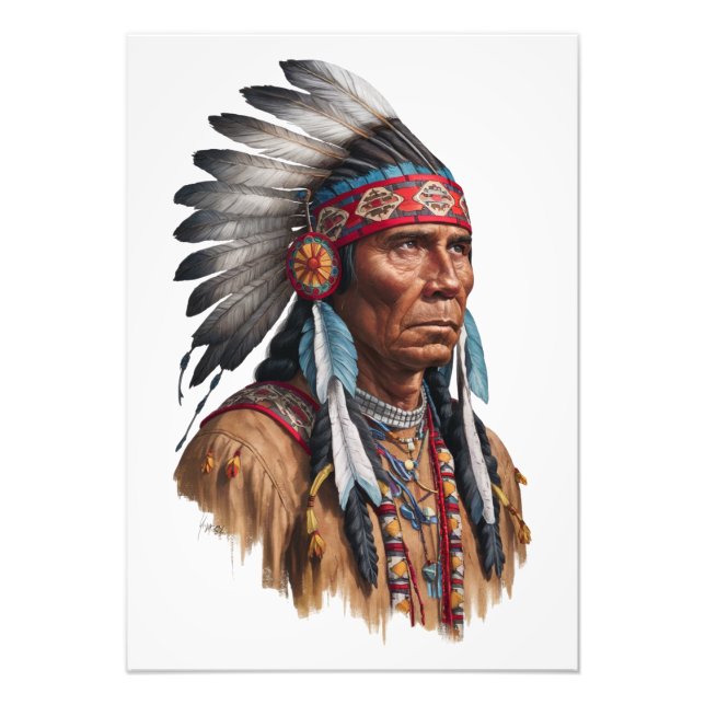 Premium Satin Photo Paper - Native Americans (Front)
