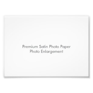 Premium Satin Photo Paper Photo Enlargement Print