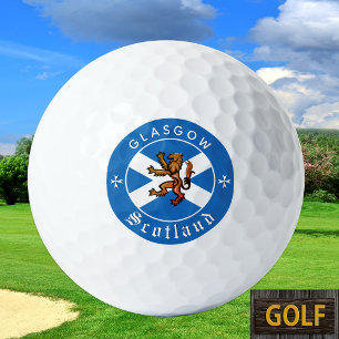 Premium Scotland Golf Ball, Rampant, Scottish Flag Balls