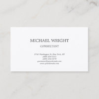 Premium Silk Classical Plain White