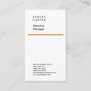 Premium silk elegant white plain minimalist modern business card