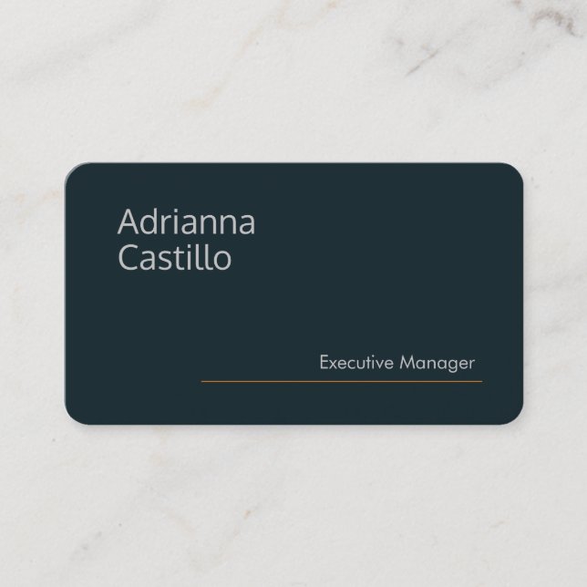 Premium Silk Minimalist  Business Card (Front)