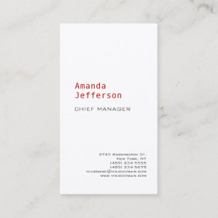 Premium Silk Modern Minimalist Professional Plain Business Card