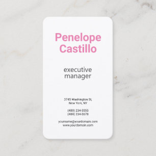 Premium Silk Professional Modern Simple Plain Business Card