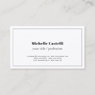 Premium Silk Professional Unique Classical Simple Business Card