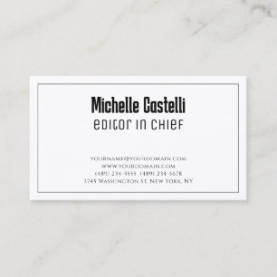 Premium Silk Professional Unique Classical Simple Business Card