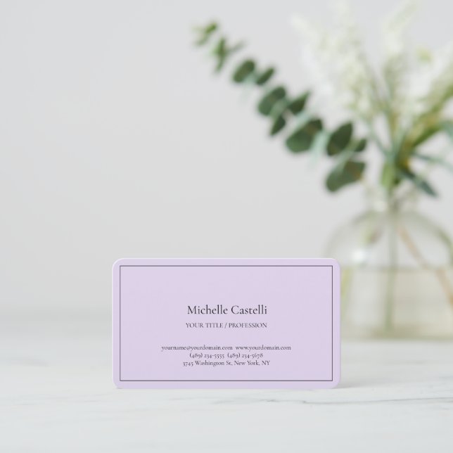 Premium Silk Professional Unique Classical Simple Business Card (Standing Front)