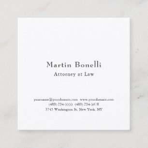 Premium Silk Unique Classical Personalized Custom Square Business Card