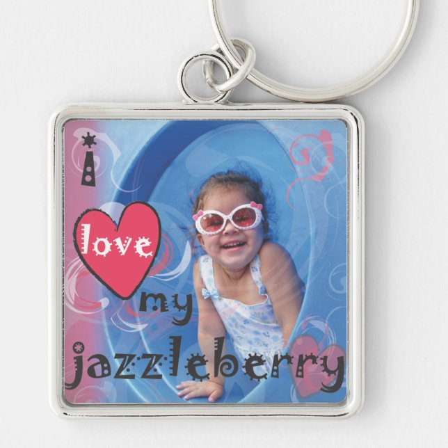 Premium Square Keychain (Front)