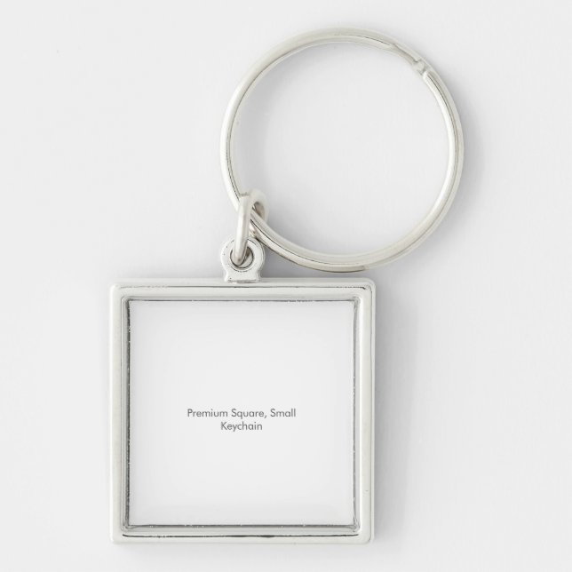 Premium Square, Small Key Ring (Front)