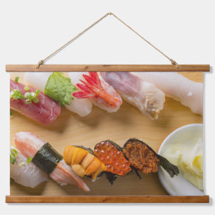Premium Sushi Art Tapestry – Japanese Elegance