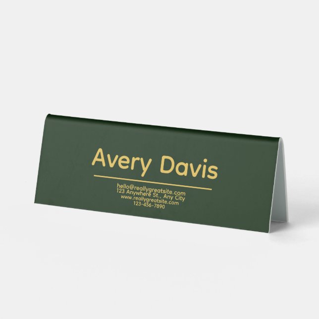 Premium Table Tent Sign (Front)