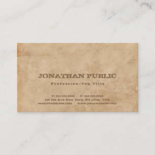 Premium Thick Luxury Creative Vintage Style Business Card